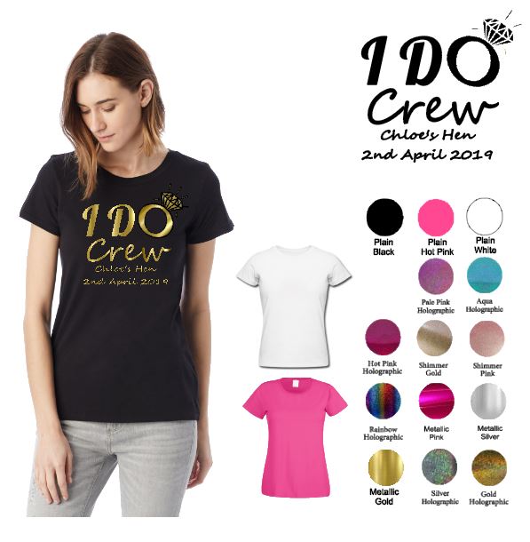 personalised hen party t shirts cheap