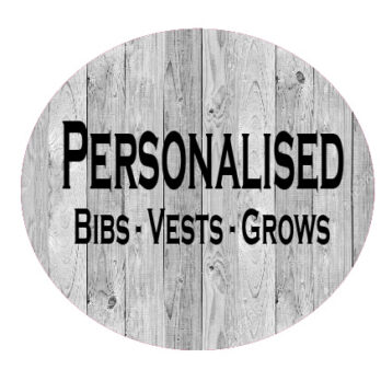Personalised Bibs , Vests & Grows